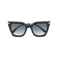 jimmy choo eyewear lunettes de soleil ciara - noir