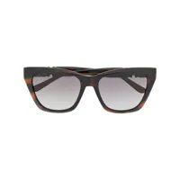 jimmy choo eyewear lunettes de soleil rikki - marron