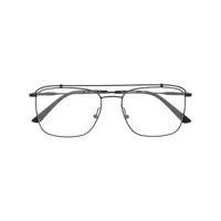 calvin klein lunettes de vue à monture pilote - noir