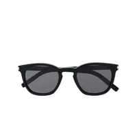 saint laurent eyewear lunettes de soleil à monture ronde - noir