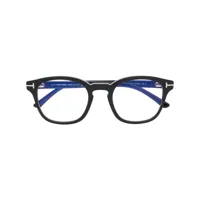 tom ford eyewear lunettes de vue à clip solaire - noir