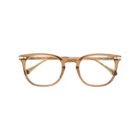 matsuda lunettes de vue à monture carrée transparente - marron