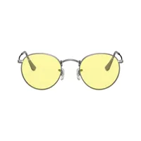 ray-ban lunettes de soleil à monture ronde - gris