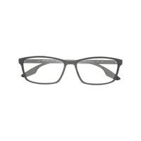 prada eyewear lunettes de vue à monture ronde - gris