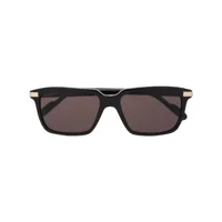 cartier eyewear lunettes de soleil c de cartier à monture rectangulaire - noir