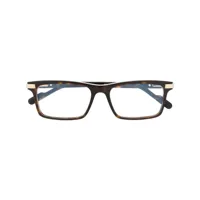 cartier eyewear lunettes de vue à monture rectangulaire - marron