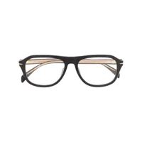 eyewear by david beckham lunettes de vue à monture ronde - noir