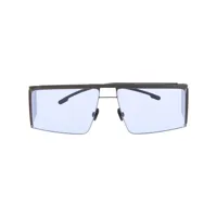 mykita lunettes de soleil à protection contre vent - noir