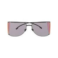 mykita lunettes de soleil à monture oversize - noir