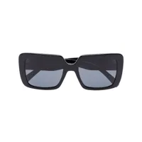 versace eyewear lunettes de soleil à monture carrée - noir