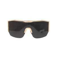 versace eyewear lunettes de soleil à monture oversize - noir