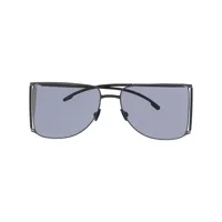 mykita lunettes de soleil à monture géométrique - noir