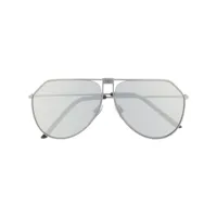 dolce & gabbana eyewear lunettes de soleil dg2248 à monture aviateur - métallisé