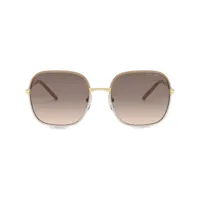 prada eyewear lunettes de soleil à monture carrée - marron