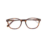 snob lunettes de vue radetsky à monture ronde - marron