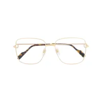 cartier eyewear lunettes de vue à monture carrée - or