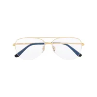 cartier eyewear lunettes de soleil santos de cartier à monture pilote - or