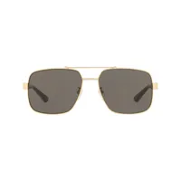gucci eyewear lunettes de soleil à monture aviateur - or