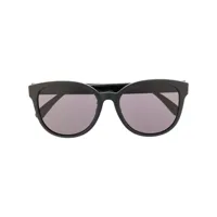 gucci eyewear lunettes de soleil à monture papillon - noir