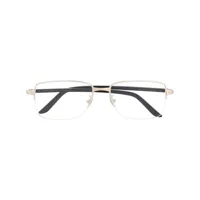 cartier eyewear lunettes de vue à monture carrée - argent
