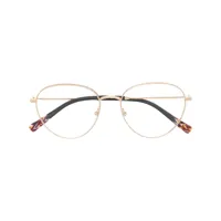 missoni eyewear lunettes de vue à monture ronde - or
