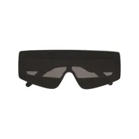 rick owens lunettes de soleil à monture masque - noir