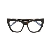 saint laurent eyewear lunettes de vue sl214 kate - marron