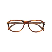 eyewear by david beckham lunettes de soleil à effet écaille de tortue - marron