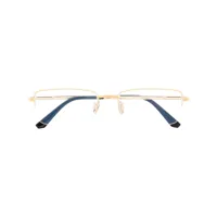 cartier eyewear lunettes de vue à monture rectangulaire - or
