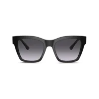 dolce & gabbana eyewear lunettes de vue à monture carrée à logo - noir