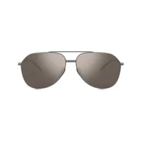 dolce & gabbana eyewear lunettes de soleil à monture aviateur - gris