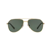 dolce & gabbana eyewear lunettes de soleil à monture aviateur - vert