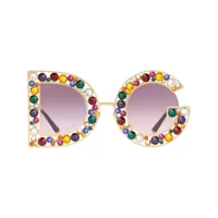 dolce & gabbana eyewear lunettes de soleil dg crystal - violet