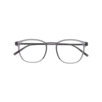 mykita lunettes de vue lavra à monture ronde - gris