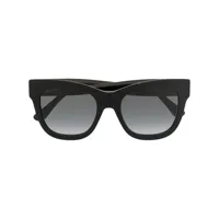 jimmy choo eyewear lunettes de soleil à monture papillon - noir