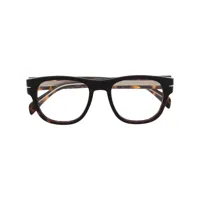 eyewear by david beckham lunettes de vue à monture carrée - marron