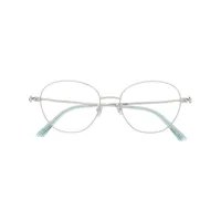 jimmy choo eyewear lunettes de vue à monture ronde - argent