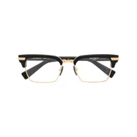balmain eyewear lunettes de vue à monture rectangulaire - noir