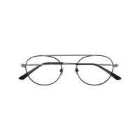 calvin klein lunettes de vue à monture ronde - noir