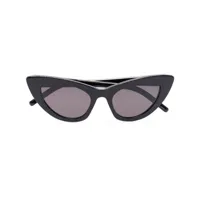 saint laurent eyewear lunettes de soleil new wave sl lily à monture papillon - noir