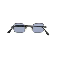 chanel pre-owned lunettes de soleil à monture carrée (années 1990) - noir