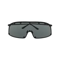 rick owens lunettes de soleil à monture oversize - noir