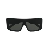 rick owens lunettes de soleil à monture carrée oversize - noir
