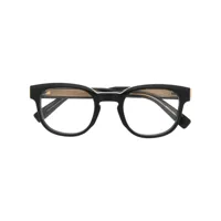 dunhill lunettes de vue à plaque logo latérale - noir