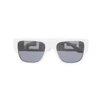versace eyewear lunettes de soleil à monture carrée - blanc