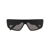 rick owens lunettes de soleil à monture oversize - noir