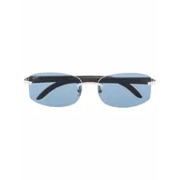 cartier eyewear lunettes de soleil à monture rectangulaire - tons neutres