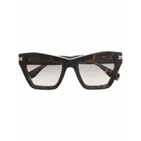 marc jacobs eyewear lunettes de soleil icon à monture papillon - marron