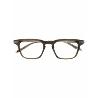 akoni lunettes de vue zenith à monture d'inspiration wayfarer - marron