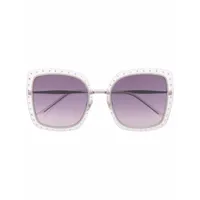 jimmy choo eyewear lunettes de soleil dany à monture carrée - violet